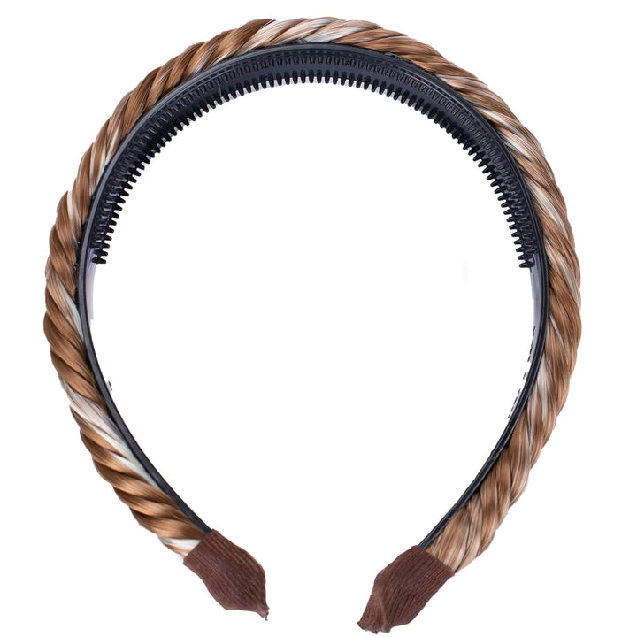 PRETTYSHOP Headband Plait Braided Hairpiece Hair Accessories Dark Blonde Mix HHR10