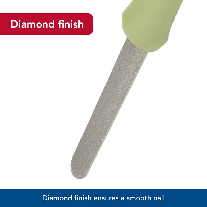 Pet Safari Dog Diamond Nail File - Diamond Finish for Smooth Nails - Removes Burs from Outdoor & Indoor Dogs - One Size