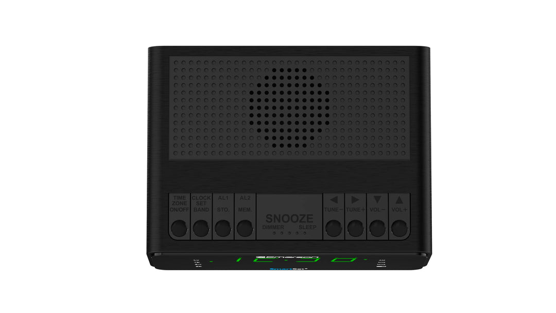 SmartSet Dual Alarm Clock Radio with AM/FM Radio, Dimmer, Sleep Timer and .9 LED Display, CKS1900