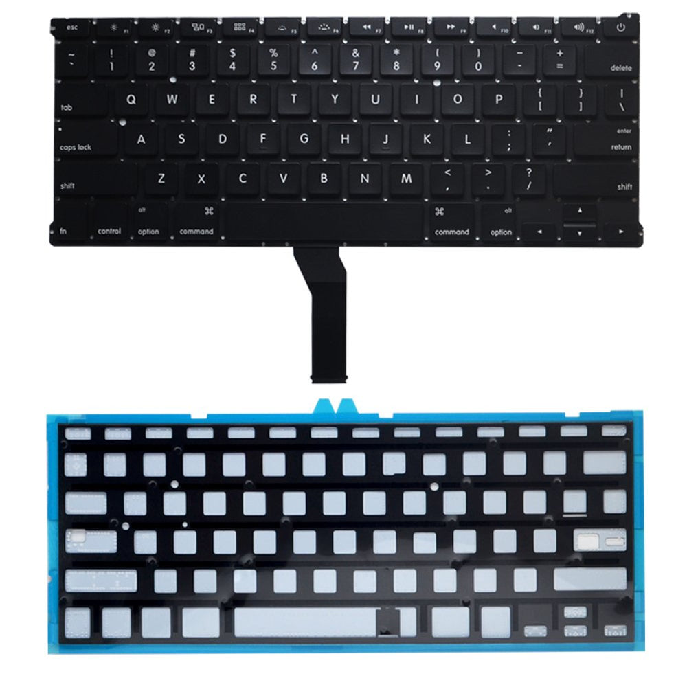 Replacement Backlight Backlit Keyboard with 80 PCE Screws Compatible for MacBook Air 13-Inch A1369 A1466 MC965LL MC966LL EMC 2559 MD231LL/A MD760LL/A Series 2011 2012 2013 2014 2015
