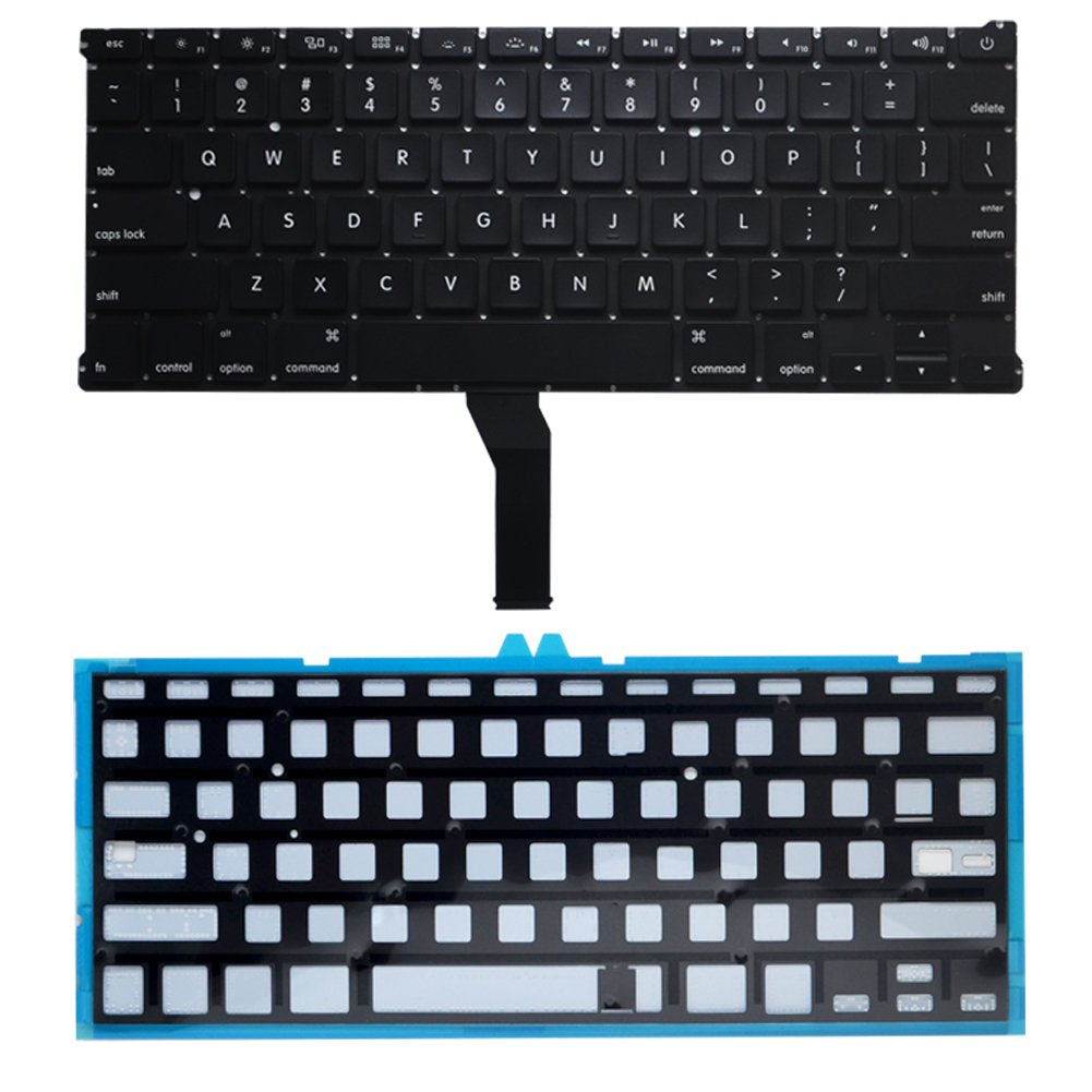 Replacement Backlight Backlit Keyboard with 80 PCE Screws Compatible for MacBook Air 13-Inch A1369 A1466 MC965LL MC966LL EMC 2559 MD231LL/A MD760LL/A Series 2011 2012 2013 2014 2015