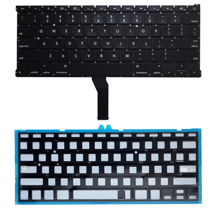 Replacement Backlight Backlit Keyboard with 80 PCE Screws Compatible for MacBook Air 13-Inch A1369 A1466 MC965LL MC966LL EMC 2559 MD231LL/A MD760LL/A Series 2011 2012 2013 2014 2015