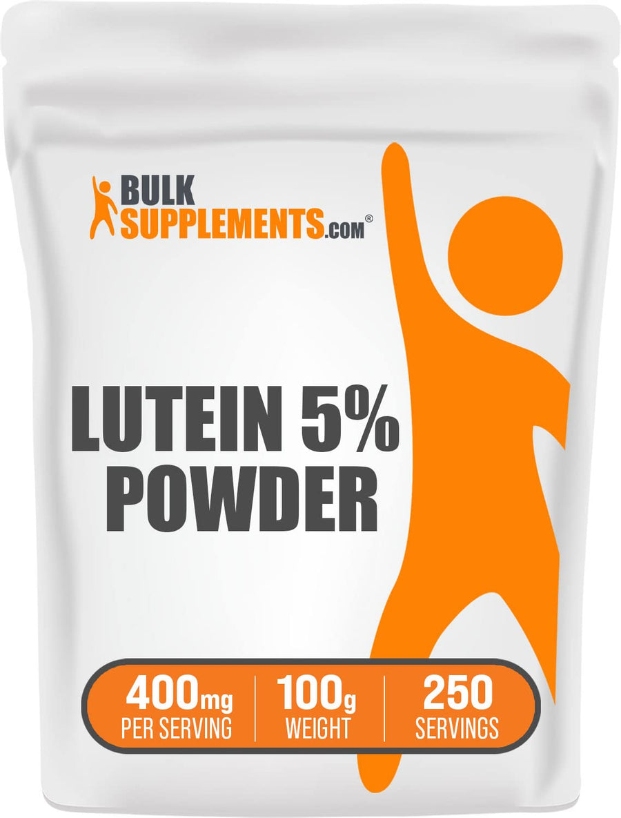 .com Lutein Powder - from Marigold Flower Extract, Lutein Supplement, Lutein 20mg - Antioxidant Source, Gluten Free, 400mg per Serving, 100g (3.5 oz) (Pack of 1)