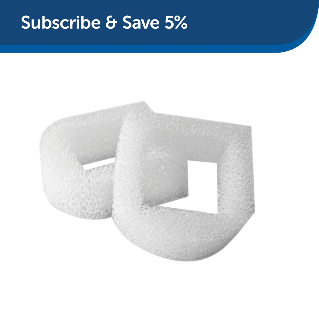 Drinkwell Replacement Foam Filters - Compatible with Ceramic and Stainless Steel Pet Fountains for Water Dispensers, 2 Pack (PAC00-13711)