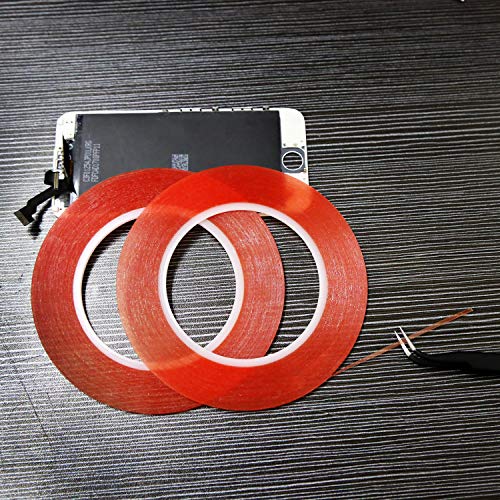 2mm / 3mm x 25M Phone Repair Tape LCD Touch Screen Repair Tape Phone Adhesive Tape LCD Screen Adhesive Tape for Cell Phone, iPad, Tablets, Laptops, Camera