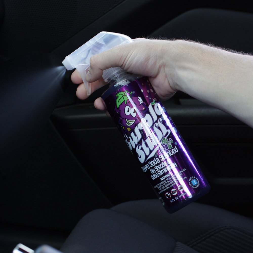 AIR_222_04 Purple Stuff Premium Air Freshener and Oder Eliminator, (Great for Cars, Trucks, SUVs, RVs & More) Purple Soda Scented, 4 fl oz