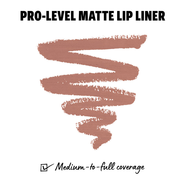 PROFESSIONAL MAKEUP Suede Matte Lip Liner, Vegan Formula - Dainty Daze (Soft Pink)