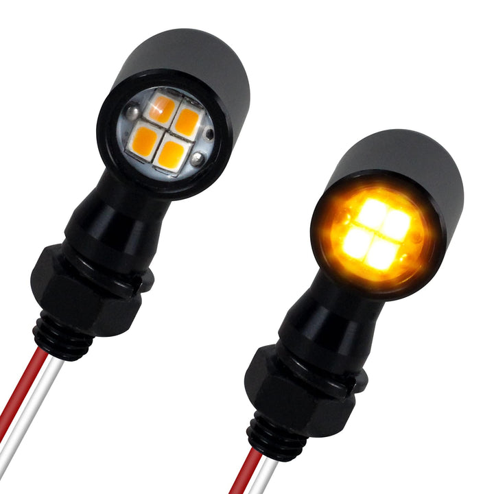 Led Turn Signal Lights Universal Mini Size Blinkers Front Motorcycle Indicator Compatible with Harley Honda Kawasaki Suzuki Triumph Yamaha