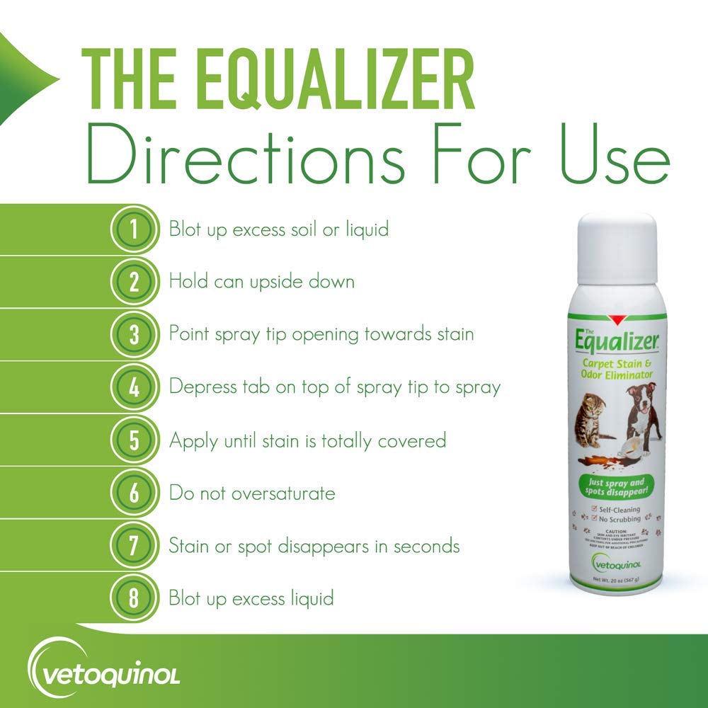 Equalizer Pet Carpet Cleaner, Stain Remover & Odor Eliminator, Carpet Spot Cleaner, 20oz