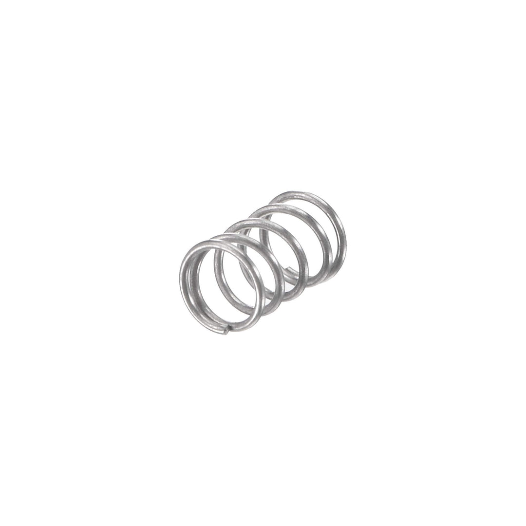 Compression Spring,304 Stainless Steel,3mm OD,0.3mm Wire Size,5mm Compressed Length,3mm Free Length,2N Load Capacity for Home Projects, Silver Tone,10pcs