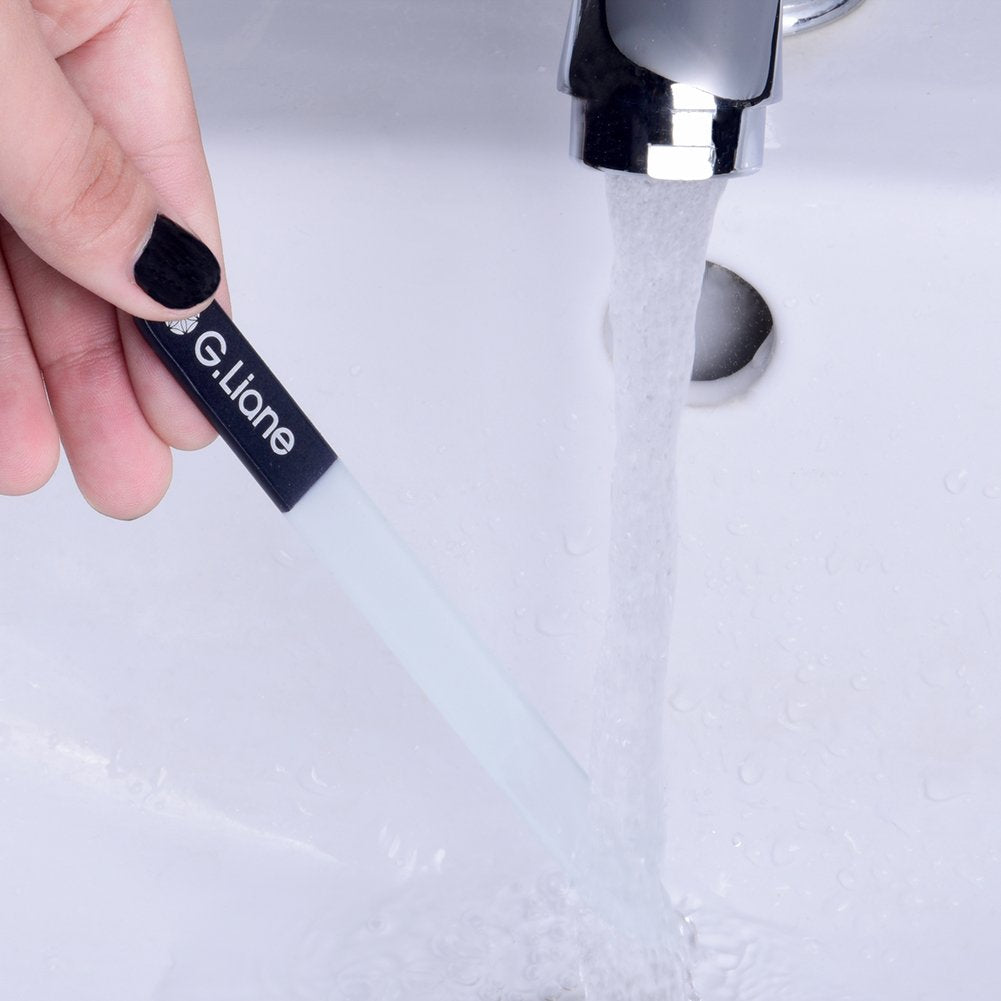 Best Crystal Nail File Set Professional Nail Files Manicure Pedicure Kit For Natural Nails Acrylic Nails Gels Nails Manicure Tools For Home And Salon (Black)