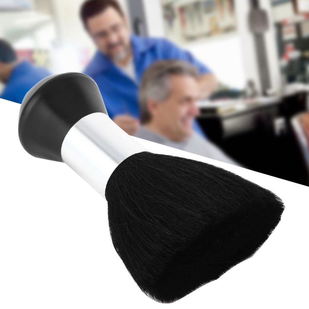Barber Brush, Professional Soft Black Barber Hair Cutting Neck Duster Cleaning Brush Styling Tools