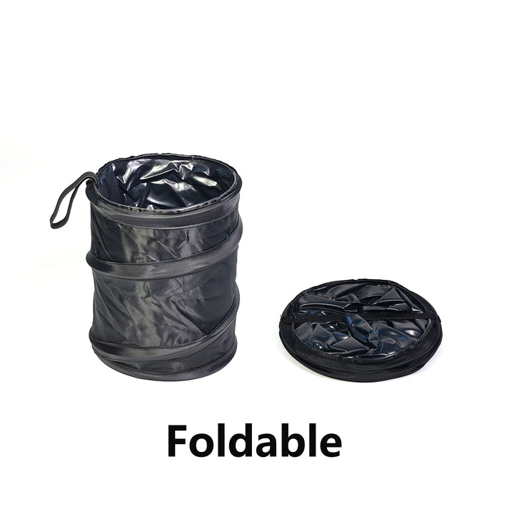 2PCS Pop-up Car Trash Can, Callapsible Trash Bin, Car Waste Bin, Car Organizer, with 2 Layers, 100% Waterproof, Leak Proof Rubbish Bin (2)
