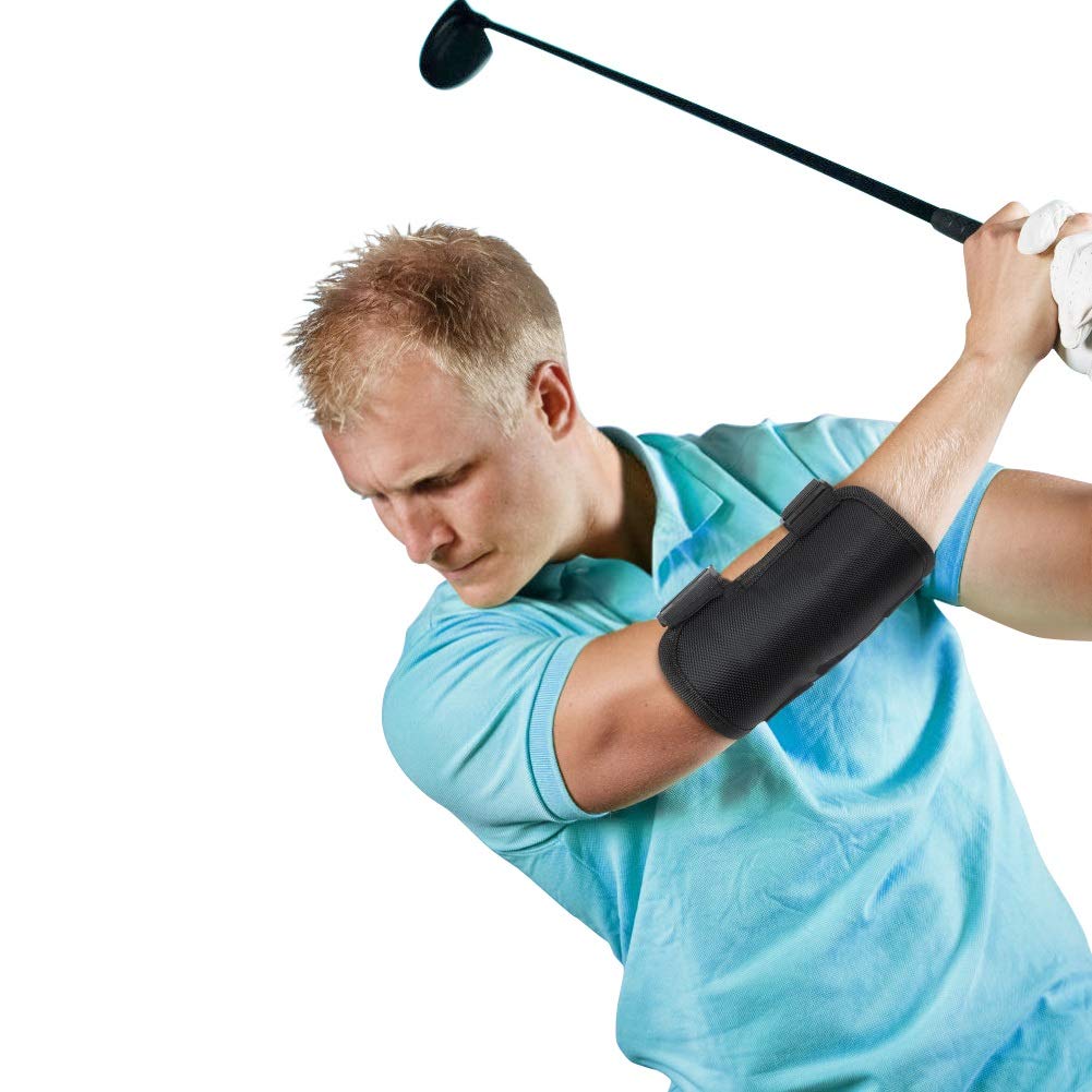 Golf Swing Training Aid, Straight Arm Golf Swing Elbow Trainer with TIK-Tok Sound Notifications for Golf Beginner to Correct Elbow Posture
