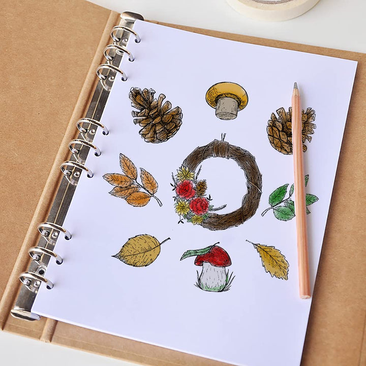 Clear Stamp Apple Tree Silicone Stamp, Autumn Harvest Apple Farm Sentiment Rubber Stamp for Card Making Crafting Decoration and DIY Scrapbooking