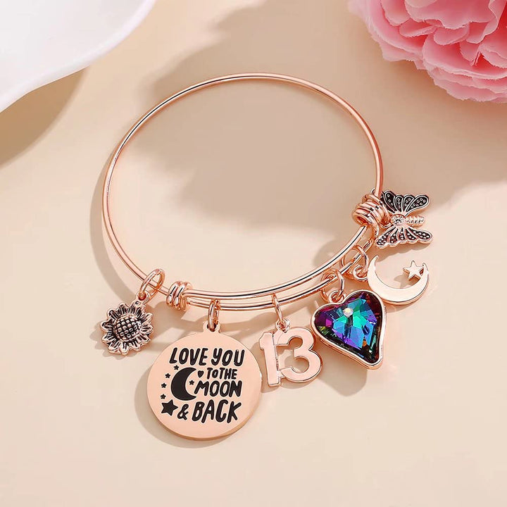 13 Year Old Girl Gift Ideas, 13th Birthday Gifts for Teen Girl Friend Female Sister Daughter Turning Thirteen Fabulous Birthday Charm Bracelet Present 13 Year Old Girl Gifts for Birthday