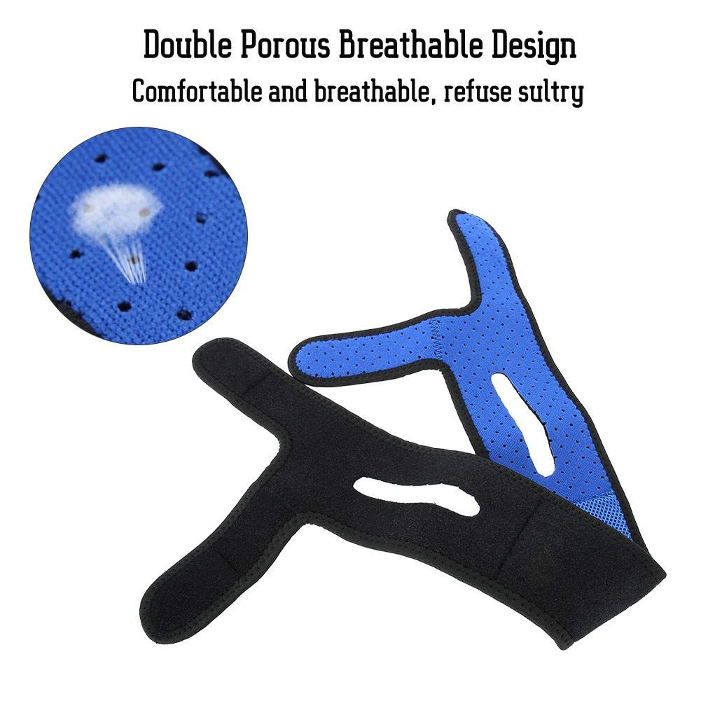 Chin mask, Anti Snoring Chin Strap, Unisex Sleeping Stop Snoring Stop Snoring Headband Jaw Support Facial Lifting Strap Belt Comfortable Snore Reduction Relief Snore Stopper Sleep Aid, 26 x 1.6inch