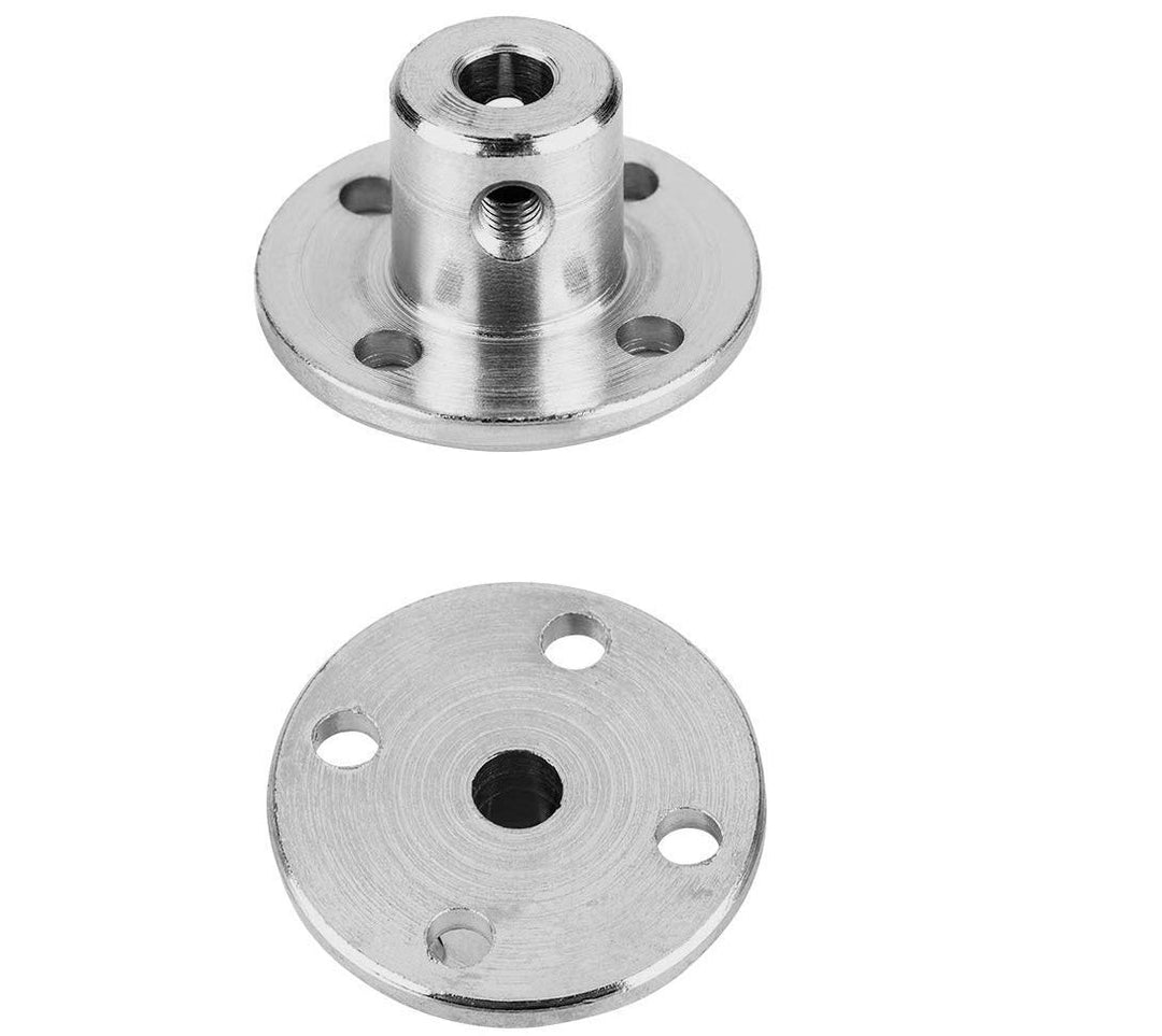 4Pcs 4mm Flange Coupling Connector, Rigid Guide Model Coupler Accessory, Shaft Axis Fittings for DIY RC Model Motors