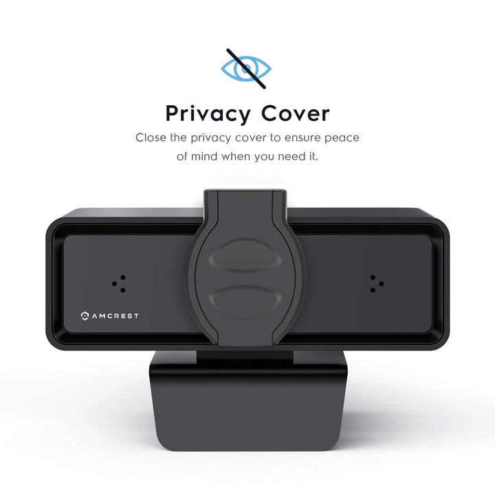 1080P Webcam with Microphone & Privacy Cover, 2 Noise-Cancelling Mics, USB Webcams for Desktop/Laptop PC Computer, Web Cam for Calls, Conference, Zoom, Skype, Online Classes, Meetings AWC2198