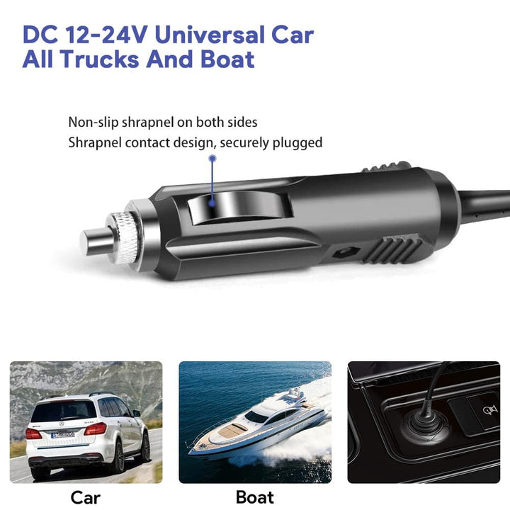 12V 24V Car Charger Vehicle Power Supply 90W for Resmed S10 Series ResMed Airsense 10 Air Sense S10 AirCurve 10 37297 Series CPAP BiPAP Machines,Resmed S10 370001;300W/500W Portable Power Station