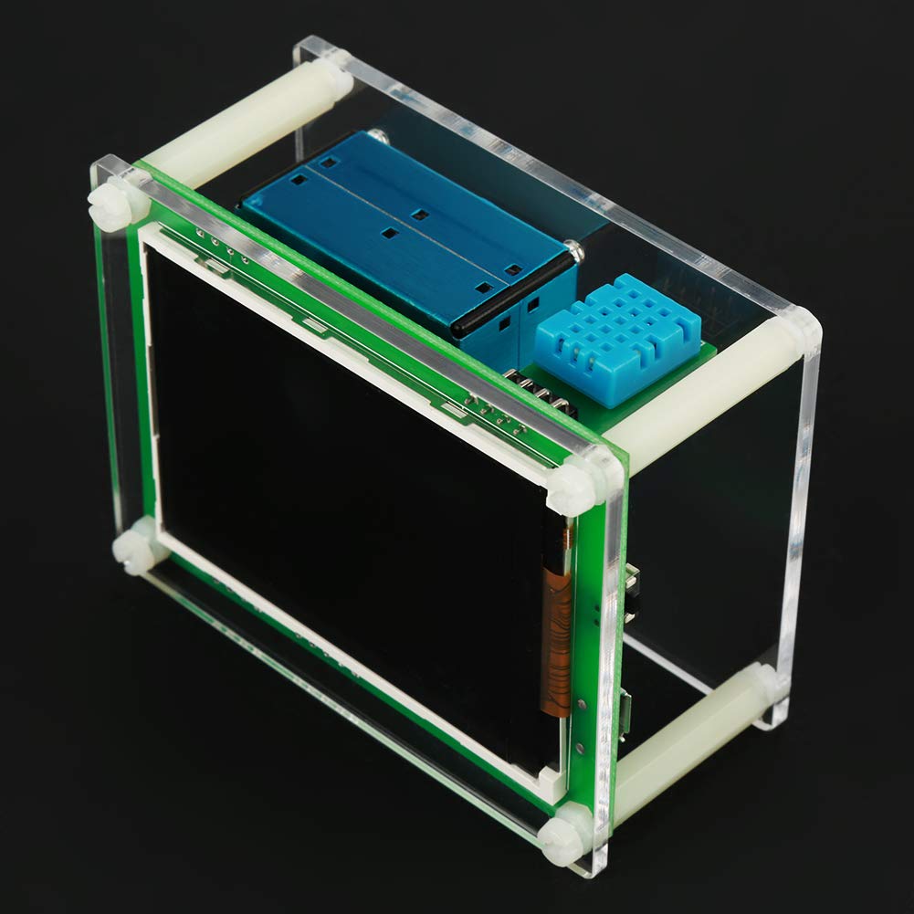 PM 2.5 Air Quality Monitor Indoor Outdoor, Air Quality Sensor Detector, with 2.8 inch TFT Display, for PM1.0, PM10.0, PM2.5, AQI, Temperature and Humidity