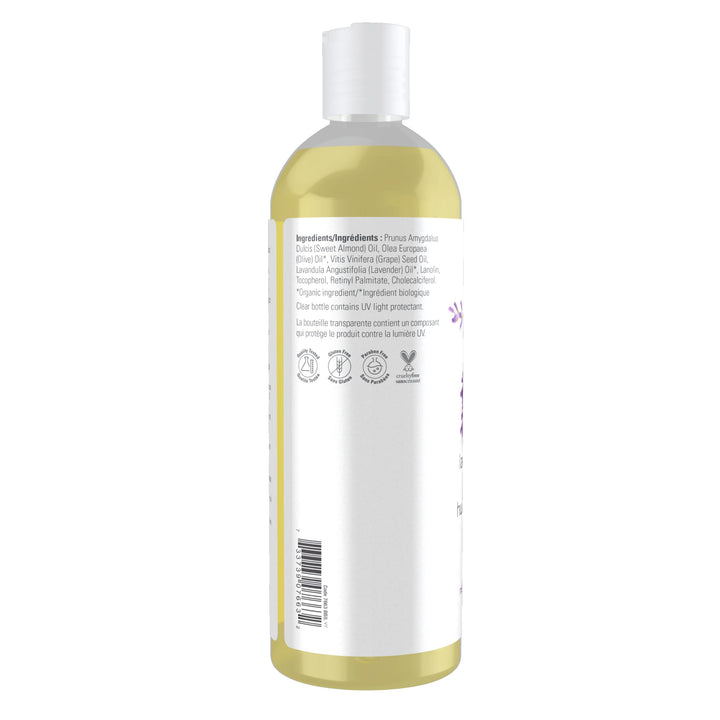 Solutions, Lavender Almond Massage Oil, Vitamin Infused Blend, Therapeutic and Soothing, 16-Ounce