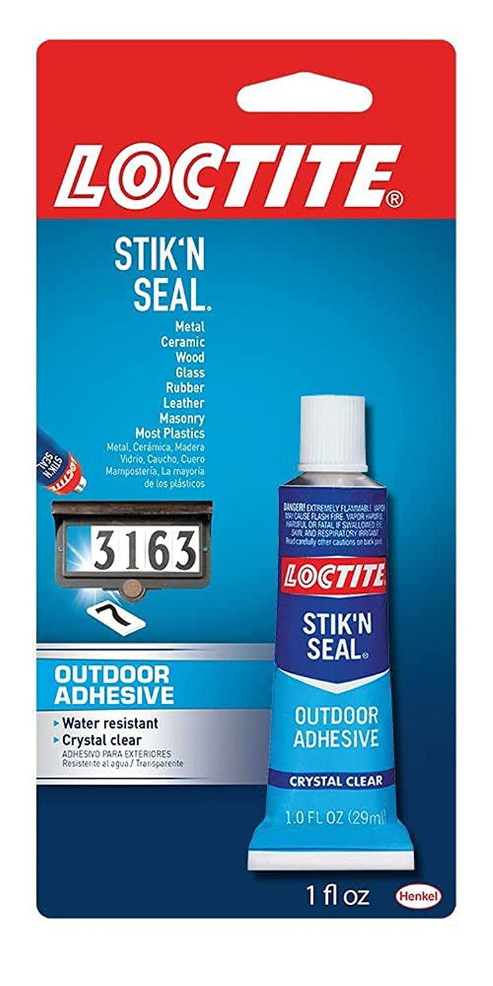 Stik'n Seal Outdoor Adhesive, 1 fl oz, 1, Squeeze Tube