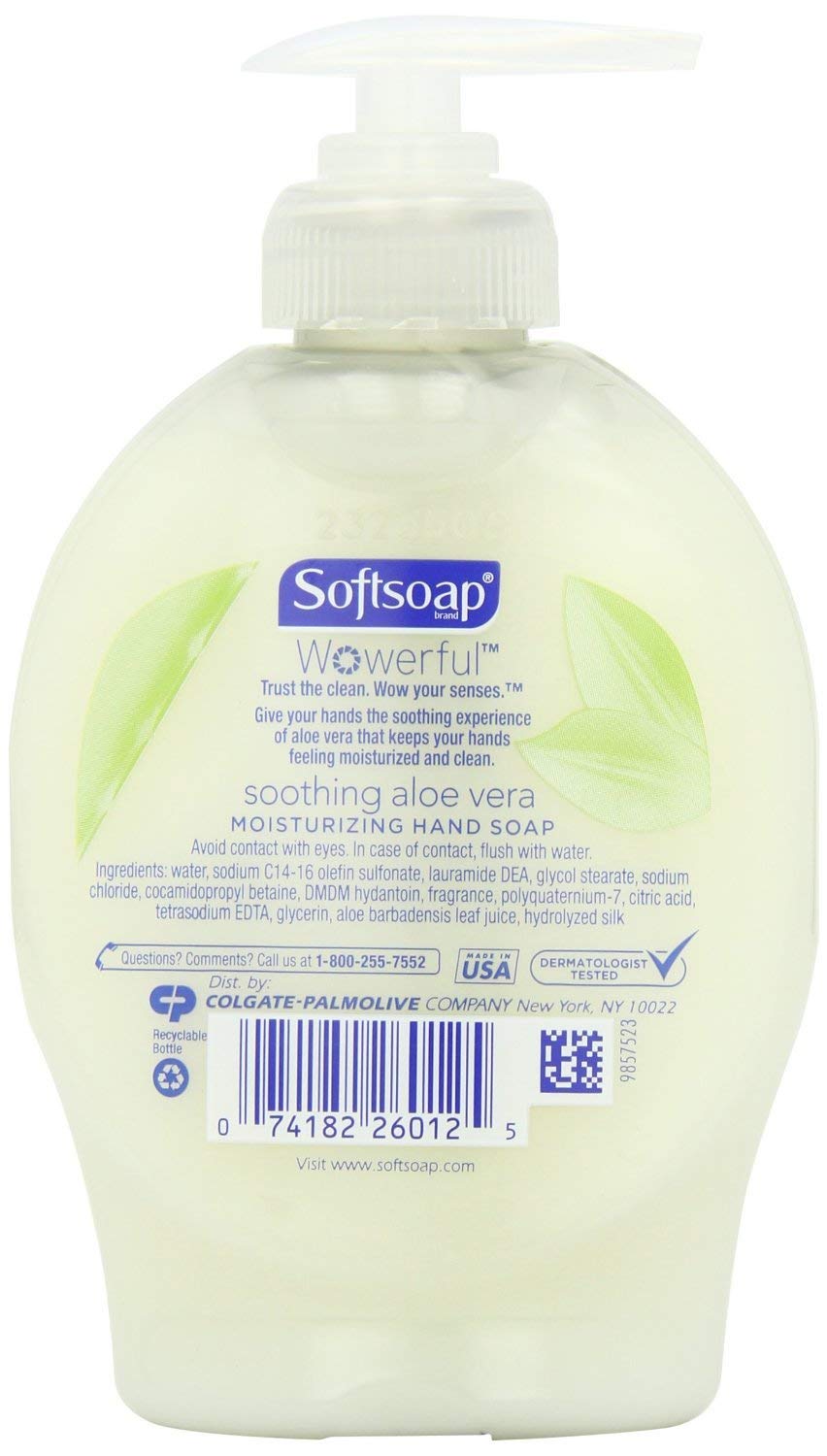 Moisturizing Liquid Hand Soap, Soothing Aloe Vera 7.5 oz (Pack of 2)