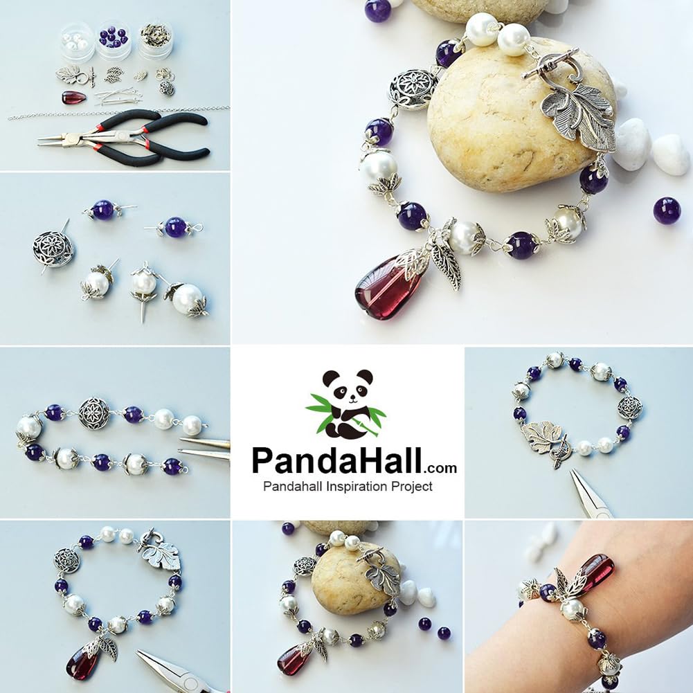 50 Sets 10 Styles S Hook Ring Toggle Clasps End Clasps Antique Silver Tibetan Jewelry Clasps for Bracelet Necklace Jewelry Making