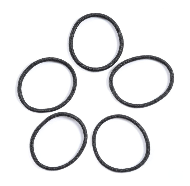 Small Hair Elastics for Girls, Soft and Comfy Rubber Bands, 100 PCS Hair Ties, Black
