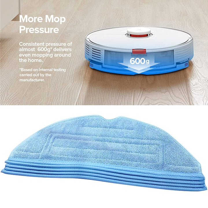 5 Pcs Mop Cloth Pads Replacement for Xiaomi Roborock S7 T7S T7 Plus/S7MaxV, S7 MaxV Plus Vacuum Cleaner Parts