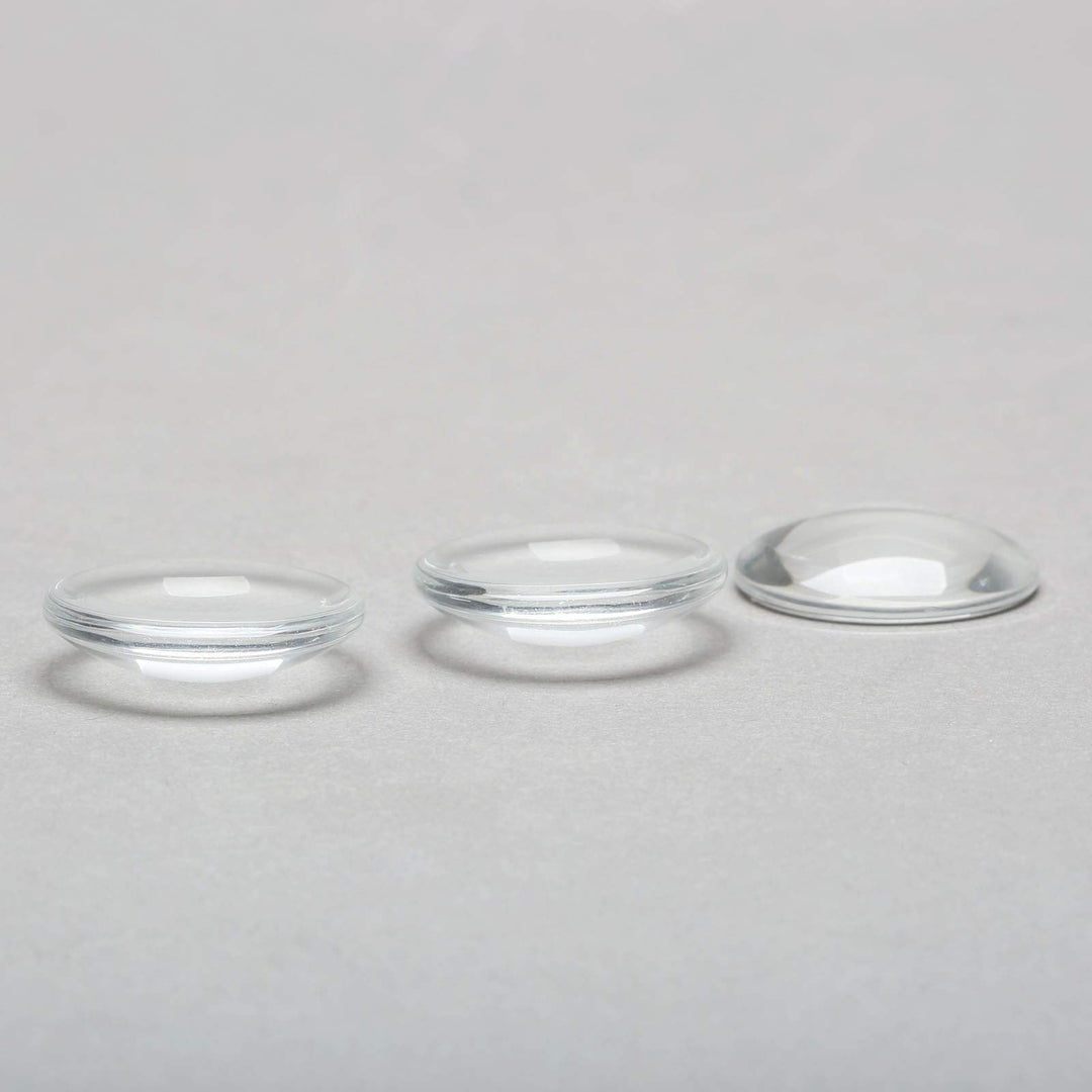 Glass Cabochons Dome Tiles, 10PCS 25mm, Thickness 6.2mm, Clear Round Flat Back Dome Cabochons Set for DIY Craft Photo Charms, Cameo Pendants, Rings, Necklace and Jewelry Making