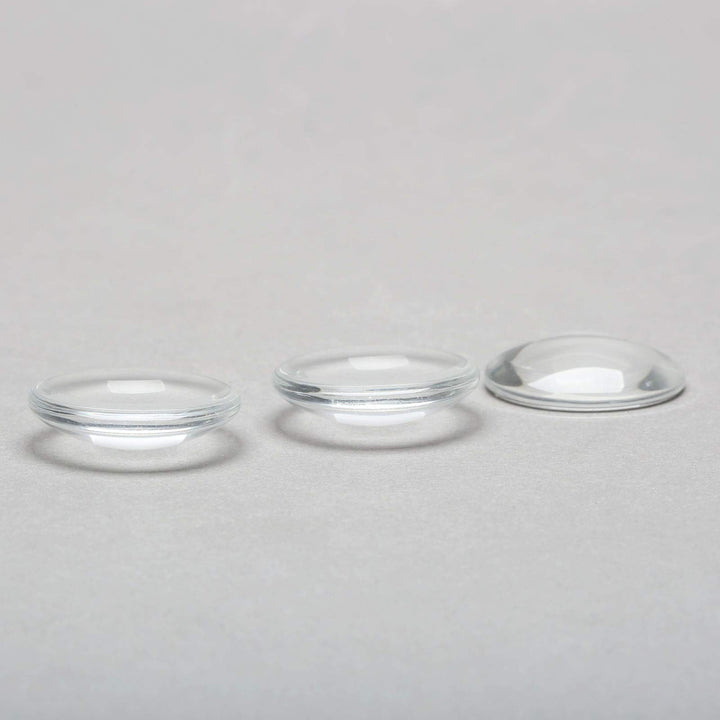 Glass Cabochons Dome Tiles, 10PCS 25mm, Thickness 6.2mm, Clear Round Flat Back Dome Cabochons Set for DIY Craft Photo Charms, Cameo Pendants, Rings, Necklace and Jewelry Making
