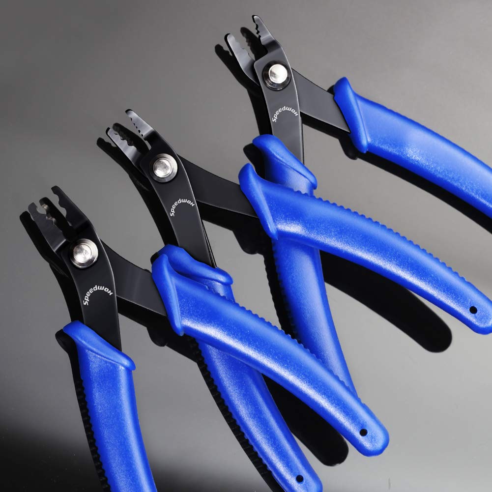 Bead Crimping Tool Plier Bead Crimping Tool for Jewelry Making 5 Inches Standard Precision Fine Pliers Bent Head for Crimping Beads Round Beaded Ends Multi Use DIY Craft Beading Hobby