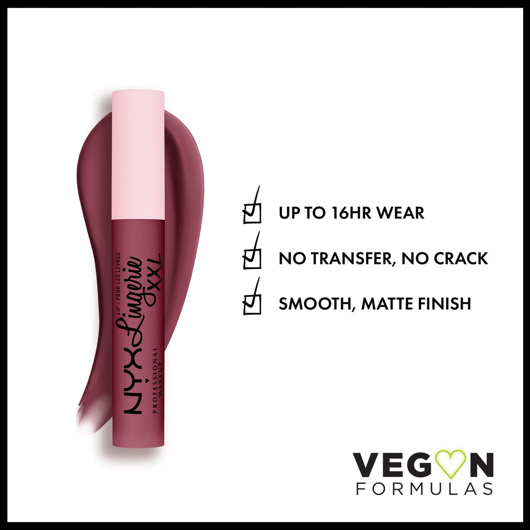 PROFESSIONAL MAKEUP Lip Lingerie XXL Matte Liquid Lipstick - Bust-Ed (Purple Mauve)