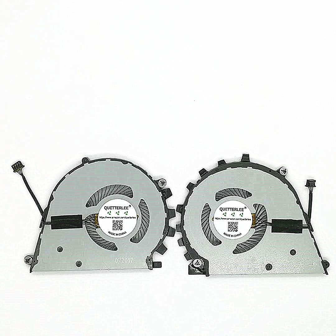 Replacement New CPU and GPU Cooling Fan for HP ZBook Studio G3 G4 HSTNN-C88C -C02C Series DFS501105PQ0T FGF9 and DFS501105PR0T FGFA 922945-001 840960-001 NS75C07-15C04 NS75C08-15C05 Fan