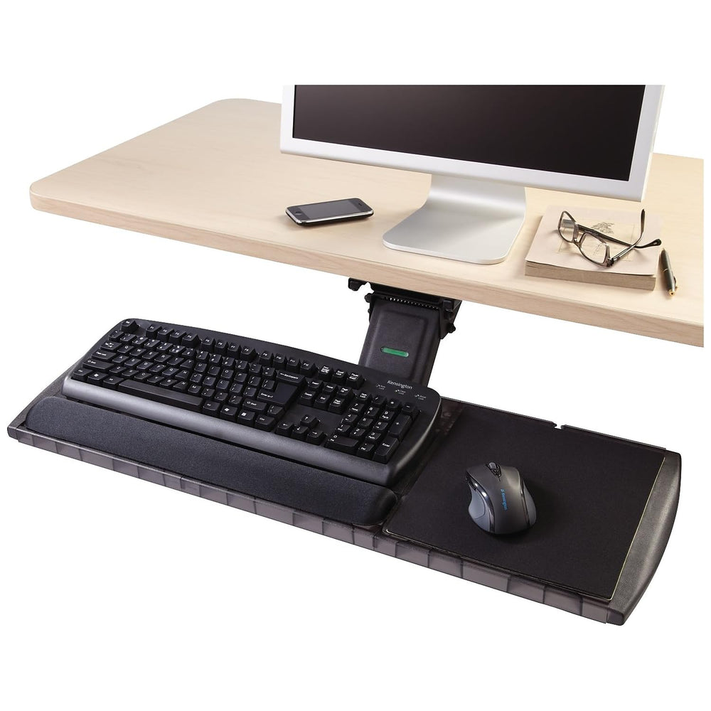 60718 Adjustable Keyboard Platform with SmartFit System, 21-1/4w x 10d, Black