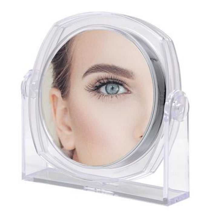 Clear Vanity Mirror, 1X/10X