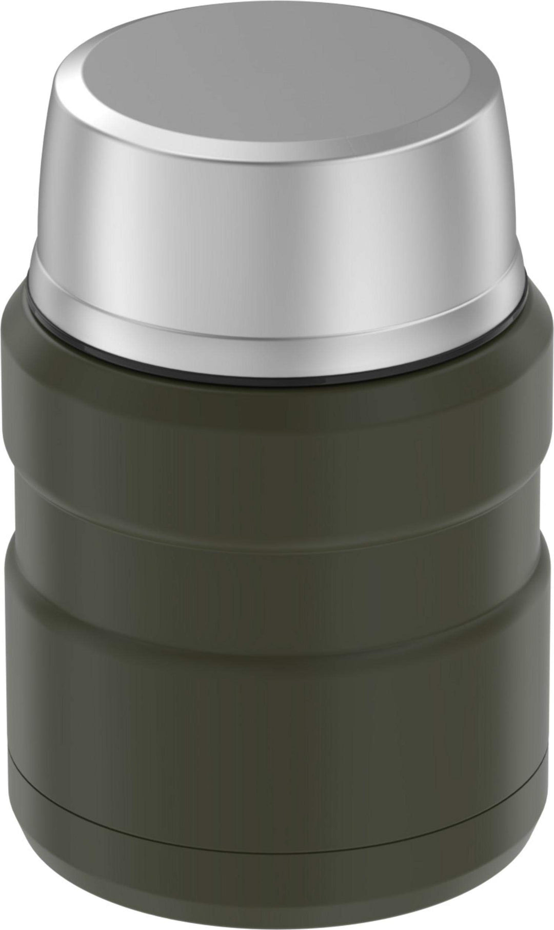 Stainless King Vacuum-Insulated Food Jar with Spoon, 16 Ounce, Army Green