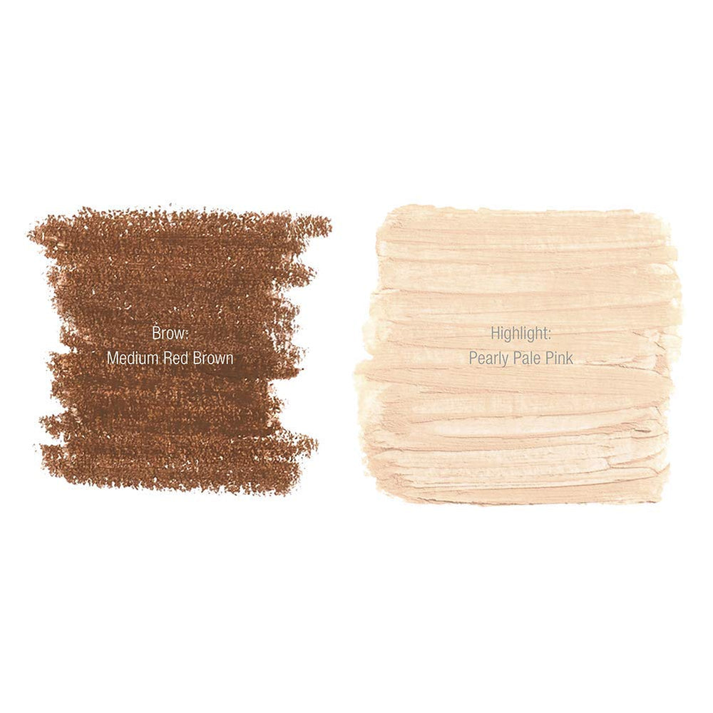 PROFESSIONAL MAKEUP Sculpt and Highlight Brow Contour, Eyebrow Pencil, Auburn Soft Pink