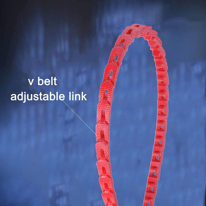 Power Twist v Belt,3/8-inch x 4 feet Z Type, Industrial Rubber Link V-Belts, Adjustable PowerTwist Drive V-Belts