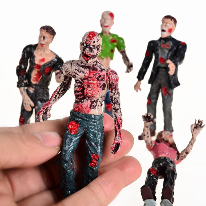 Zombie Action Figures Gift Package - Scary Toys for Boys and Girls - 4 Inches - Pack of 6