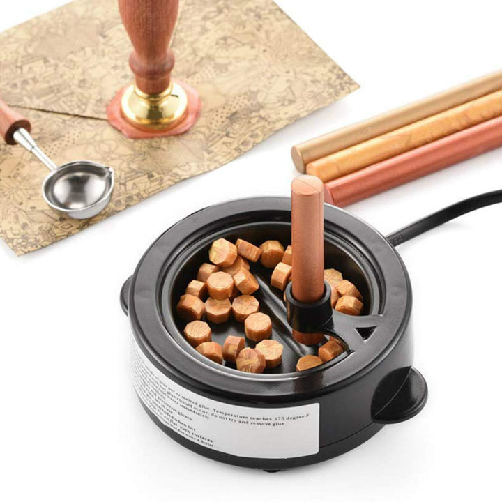 Sealing Wax Melting Furnace, Wax Seal Warmer Wax, Melting Furnace Tool for Melting Wax Seal Sticks, Sealing Wax Beads (Electric Wax Melting Furnace - Mini Glue pot)