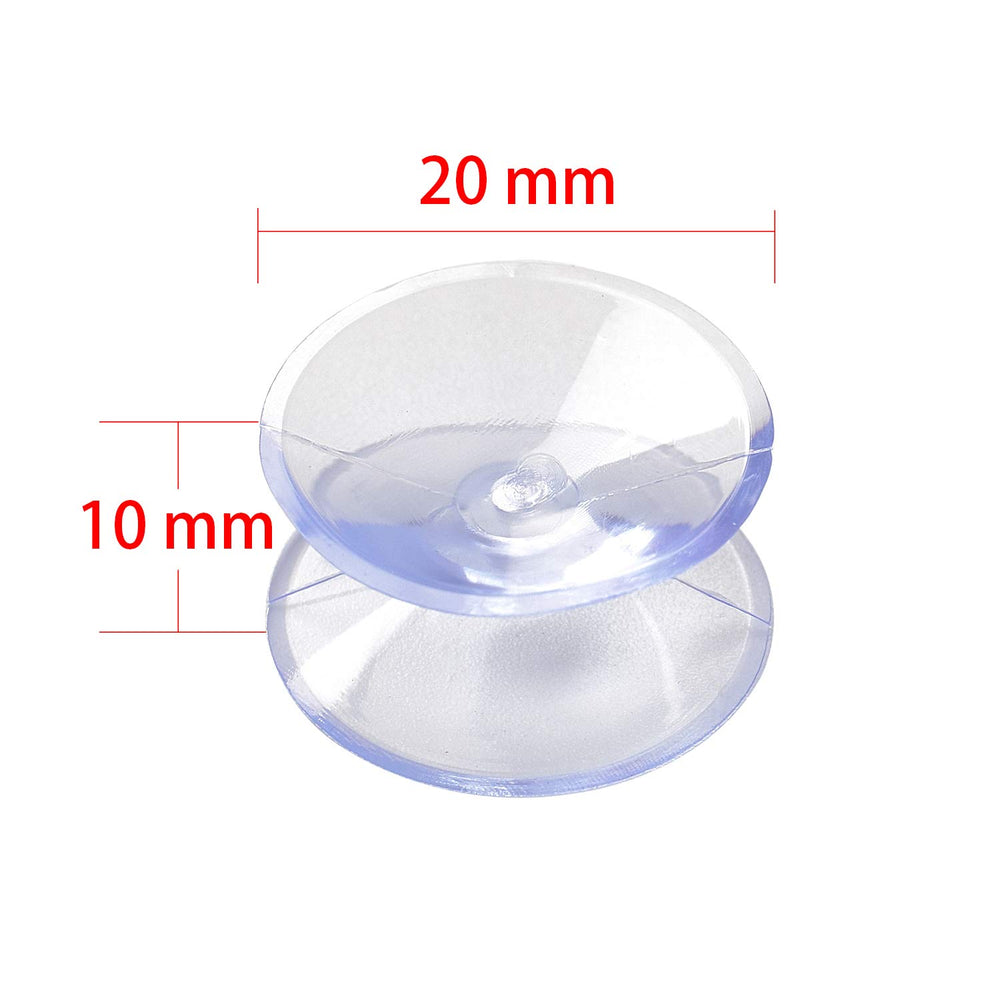 Double Sided Suction Cups Compatible with Glass Table Top, to Keep The Glass Table Top from Sliding, Glass Table Top Bumpers, Glass Table Top Spacers, Window Hanger Suction Cup. 12PCS