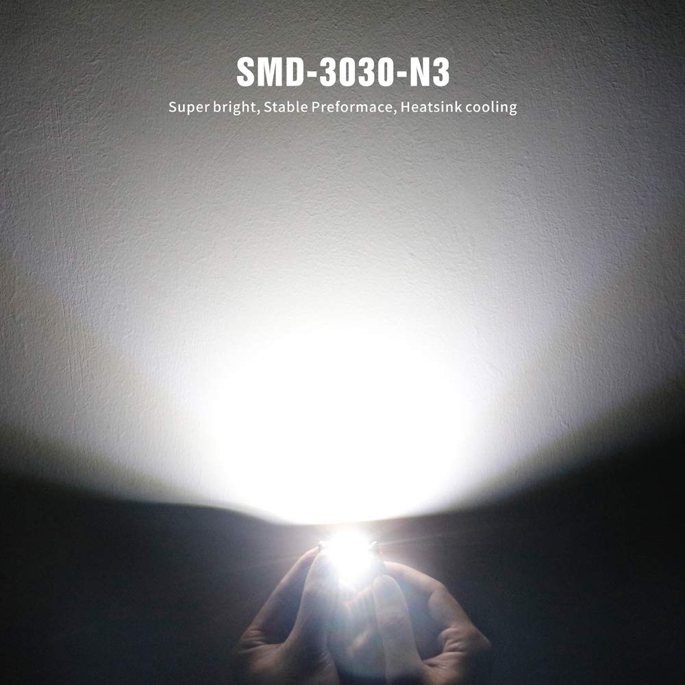 N3 DE3175 LED bulbs Pure white Super Bright LED Festoon 300 Lumens 3030 Chipset for Car Truck Interiors Dome Map Door Courtesy Lights 1.25” 31MM Festoon Pack of 6 Bulbs