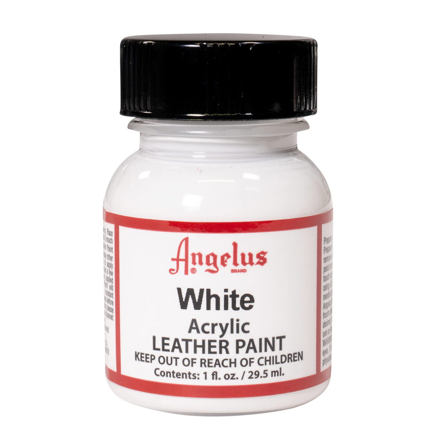 Acrylic Leather Paint, White, 1 oz