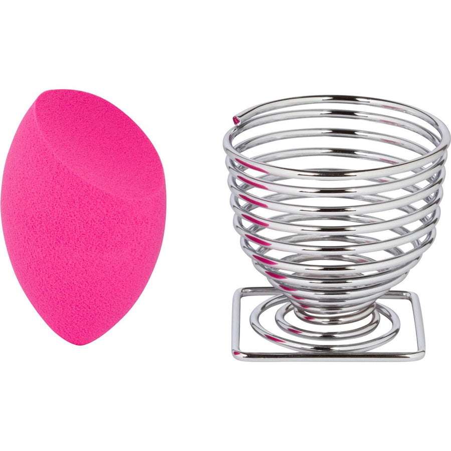 Hot pink slant sponge & holder