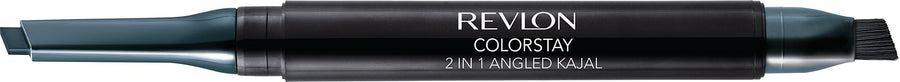 ColorStay 2-in-1 Angled Kajal Eyeliner, Waterproof Eye Makeup with Smudge Brush for Smokey Eyes, Evergreen (103), 0.01 oz
