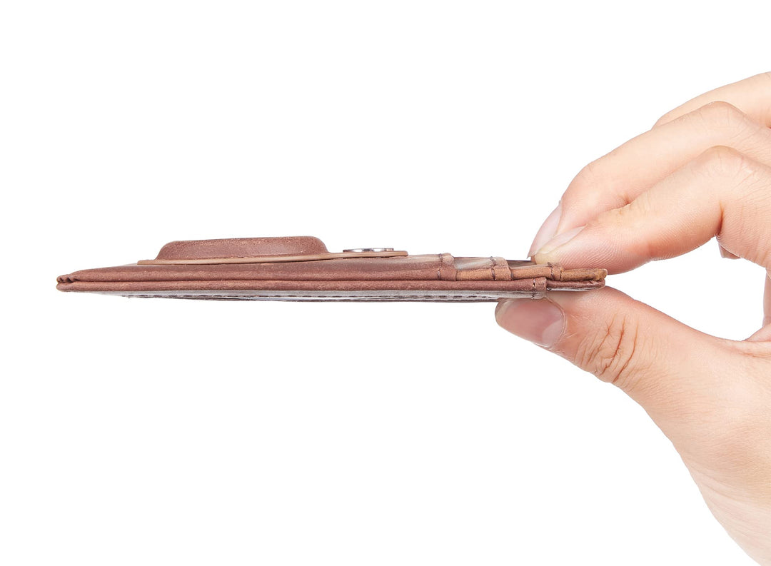 Slim Minimalist Front Pocket Air Tag Wallet, Mens Wallet with Airtag Holder