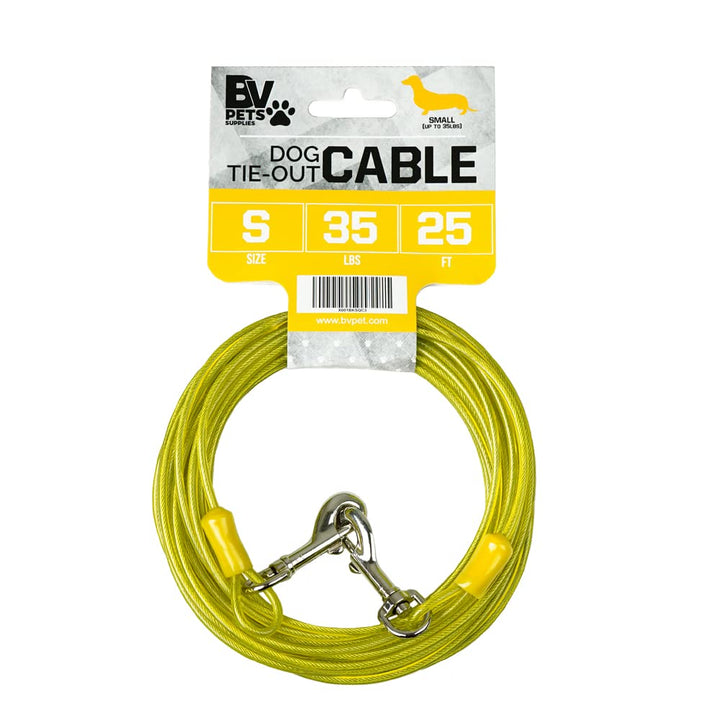 Pet Small Tie Out Cable for Dog up to 35 Pound, 25-Feet